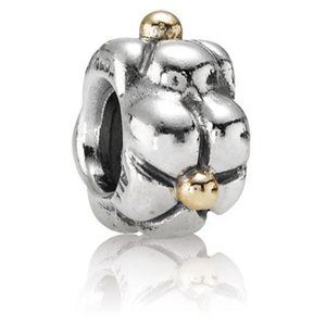 Pandora - 14K Gold Tipped Flower Charm - 790125